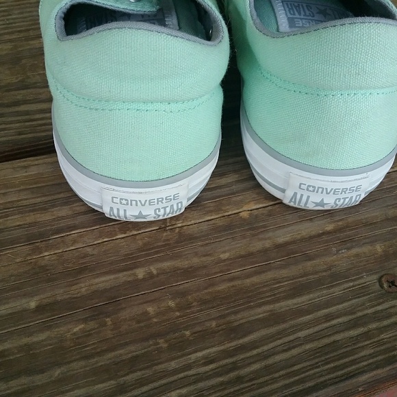 Converse Mint Green Sneakers Size 5 - Picture 3 of 7
